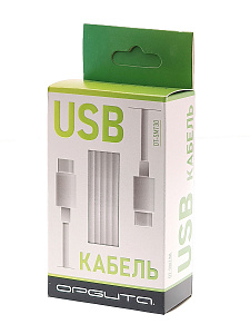 Орбита OT-SMT30 Белый кабель 3.6А (TYPE C - TYPE C) 1м