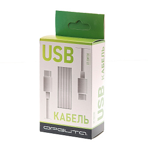 Орбита OT-SMT30 Белый кабель 3.6А (TYPE C - TYPE C) 1м