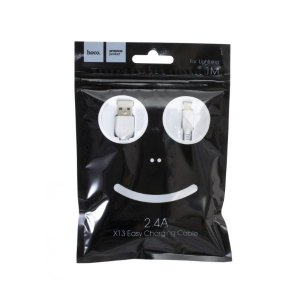 HOCO X13 Белый кабель USB 2.4A (iOS Lighting) 1м