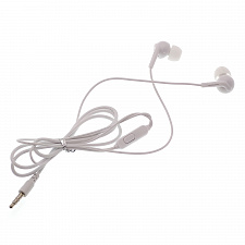 Орбита OT-ERG62 Белые наушники-гарнитура (3.5мм) (УПАКОВКА 20ШТ)