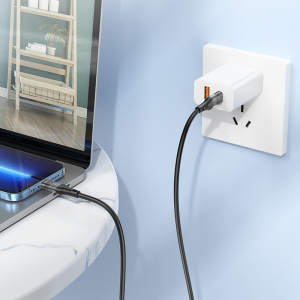 BOROFONE BU37 Черный кабель PD20W (iOS Lighting-TYPE-C) 1.2м