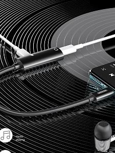 SENDEM A10 переходник аудио (штекер TYPE-C - гнездо TYPE-C/гнездо TYPE-C) 14см