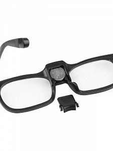 Очки лупа увеличительные с фонариком +2.5 Орбита OT-INL84