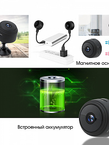 Беспроводная мини IP камера видеонаблюдения Wi-Fi Орбита OT-VNG10