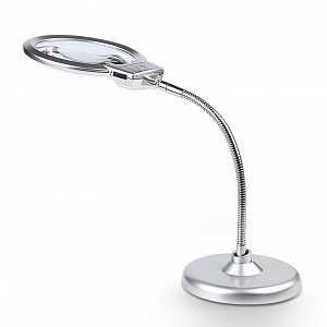Лупа настольная с подсветкой на гибкой ноге Орбита INL50
