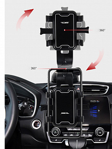 Держатель для телефона автомобильный на присоске TDS TS-CAA56 Черный