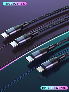 SENDEM OG33 ЗУ с TYPE-C + кабель Type-C -Type-C 1.2м (PD20W, 3000mA)