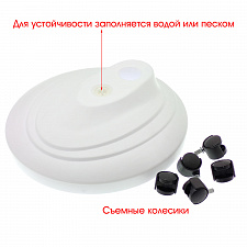 Лампа лупа с подсветкой напольная на колесиках для косметолога Орбита INL87