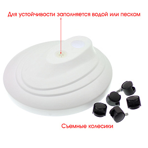 Лампа лупа с подсветкой напольная на колесиках для косметолога Орбита INL87