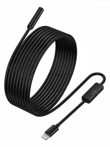 Эндоскоп гибкая камера для айфона (Iphone) Lightning с подсветкой 2м Орбита OT-SME18