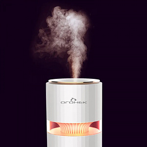 Увлажнитель воздуха для дома настольный с подсветкой Огонёк OG-HOM04 Красный/золото