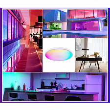 Умный светильник потолочный круглый с пультом RGB Огонёк OG-LDP31 Wi-Fi