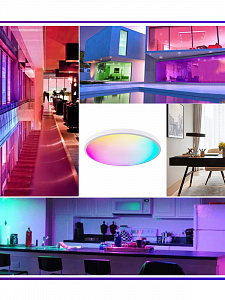 Умный светильник потолочный круглый с пультом RGB Огонёк OG-LDP31 Wi-Fi