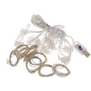 Гирлянда штора интерьерная USB 3*2м Огонёк OG-LDG22 Желтая