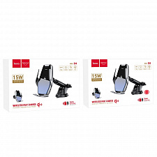 HOCO S14 Золото Держатель для смартфонов + беспроводное ЗУ 15W (присоска)