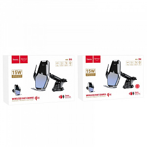 HOCO S14 Золото Держатель для смартфонов + беспроводное ЗУ 15W (присоска)