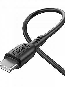 BOROFONE BX91 Черный кабель PD60W (TYPE-C-TYPE-C) 1м
