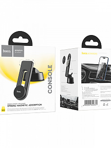 HOCO H16 Черный держатель для смартфонов магнитный (на панель)