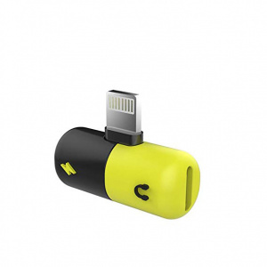 TDS GL-012 двойной адаптер/переходник для наушников (штекер Lightning - 2 гнезда Lightning)