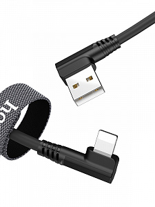 HOCO U83 Черный кабель USB 2.4A (iOS Lighting) 1.2м