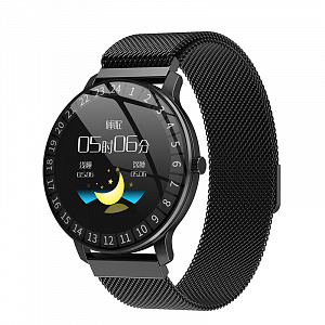 Орбита OT-SMS06(R80) Черный металл спорт браслет