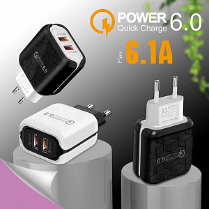 Зарядное устройство для телефона с быстрой зарядкой Орбита OT-APU43