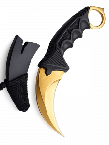 Патриот PT-TRK09 нож складной (Керамбит, золотой)