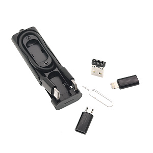 EZRA DC195 Черный кабель PD с переходниками  (TYPE-C-TYPE-C) 27см