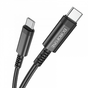 BOROFONE BU38 Черный кабель PD60W (TYPE-C-TYPE-C) 1.2м