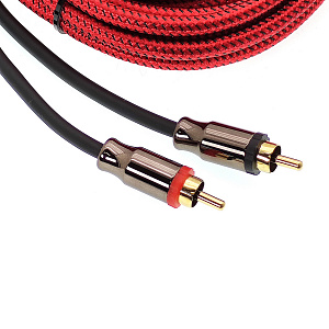 Межблочный аудио кабель 2RCA для авто 5 метров TDS TS-CAD12