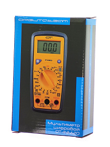 Мультиметр цифровой с прозвонкой тестер тока и напряжения Орбита OT-INM20