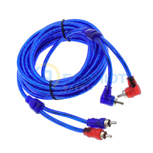 Межблочный аудио кабель 2RCA для авто 5 метров TDS TS-CAD10