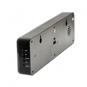 VST 805S-1 Красные часы настенные (температура, влажность)