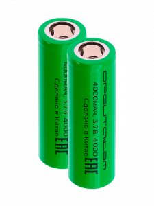 Аккумулятор 26650, 4000мАч, плоский пин, 2шт Орбита