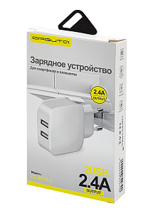 Орбита OT-APU53 Белый ЗУ с 2*USB (5В, 2400mA)