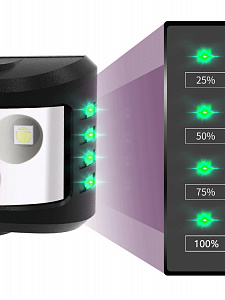 Фонарь налобный с датчиком движения, фонарик аккумуляторный Следопыт PT-FLG38