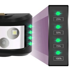 Фонарь налобный с датчиком движения, фонарик аккумуляторный Следопыт PT-FLG38