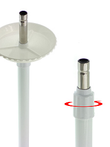 Лампа лупа с подсветкой напольная на колесиках для косметолога Орбита INL87