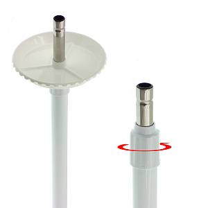 Лампа лупа с подсветкой напольная на колесиках для косметолога Орбита INL87