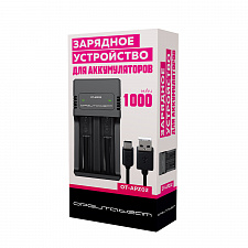 Зарядное устройство для аккумуляторов 18650 на 2 слота Орбита OT-APZ02