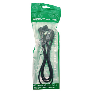 Кабель питания сетевой C7 1.5м Орбита OT-ELS07 Черный
