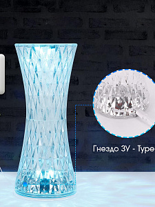 Светильник декоративный настольный ночник RGB Огонёк OG-LDP33