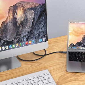 HOCO US01 Черный кабель PD100W (TYPE C - TYPE C) 1.2м