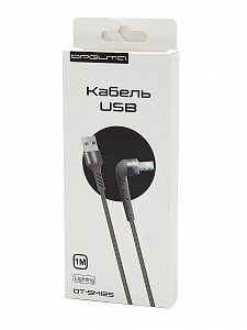 Орбита OT-SMI25 Черный кабель USB 2.4A (iOS Lightning) 1м