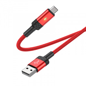 BOROFONE BU30 Красный кабель USB 2.4A (microUSB) 1.2м