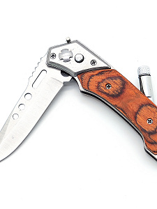 Патриот PT-TRK17 нож складной с фонариком (8/19,5см)