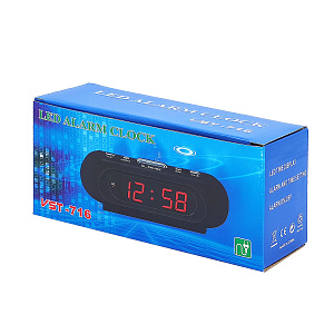 Часы электронные настольные от USB VST 716-6 Белые