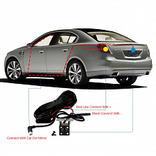 Видеорегистратор автомобильные зеркало с камерой заднего вида TDS TS-CAR10