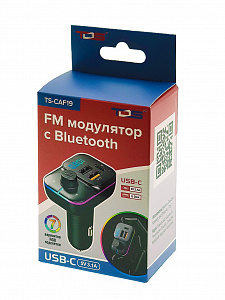 FM-модулятор трансмиттер автомобильный с Bluetooth TDS TS-CAF19