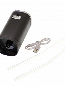 Помпа для воды 19л электрическая со складным носиком универсальная Огонёк OG-HOG10 Черная